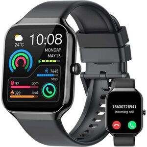 Smart Watch Bluetooth Call Heart Rate Sleep Tracker Fitness Waterproof Android i